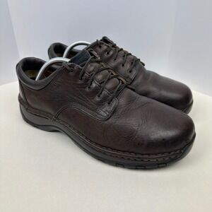 Red Wing Shoes Mens Brown Leather Steel Toe Work Oxford Slip Resistant 9.5 E2